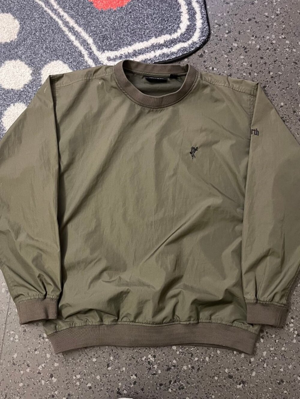 Ashworth Olive golf Crewneck Sweatshirt